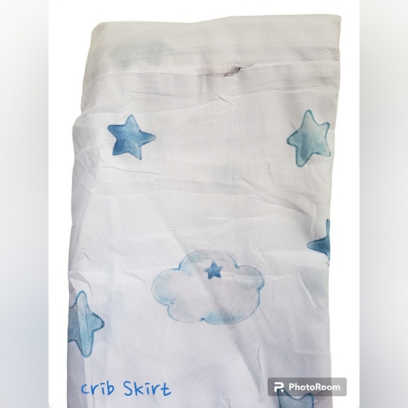 Mixweer 3 Pcs Cloud Balloon Bear Theme Crib Bedding Set - Picture 3 of 5